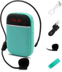 Portable Bluetooth Voice Amplifier, Voice Amplifier for Teachers Lightweight Personal Microphone with Speaker Wired Headset, Apply to Classroom, Elderly, Coaches, Training, Presentation, Tour Guide.