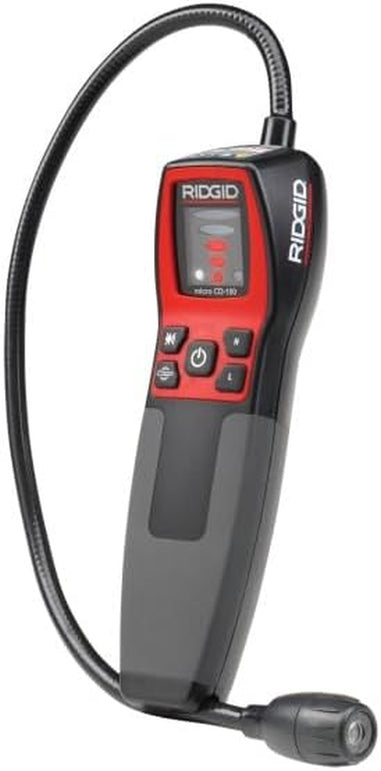 RIDGID 36163 CD-100 Micro Combustible Gas Handheld Diagnostic Detector with 16" Flexible Probe and Visual, Audible, and Vibration Alarms