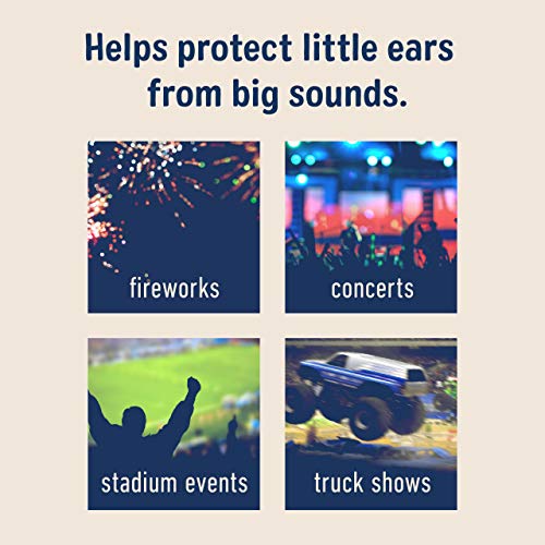 3M Kids Hearing Protection Plus, Hearing Protection for Children with Adjustable Headband, 22dB Noise Reduction Rating, Studying, Quiet, Concerts, Events, Fireworks, For Indoor and Outdoor Use, Blue