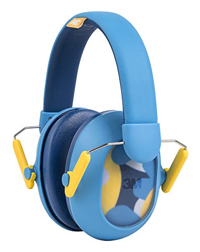 3M Kids Hearing Protection Plus, Hearing Protection for Children with Adjustable Headband, 22dB Noise Reduction Rating, Studying, Quiet, Concerts, Events, Fireworks, For Indoor and Outdoor Use, Blue