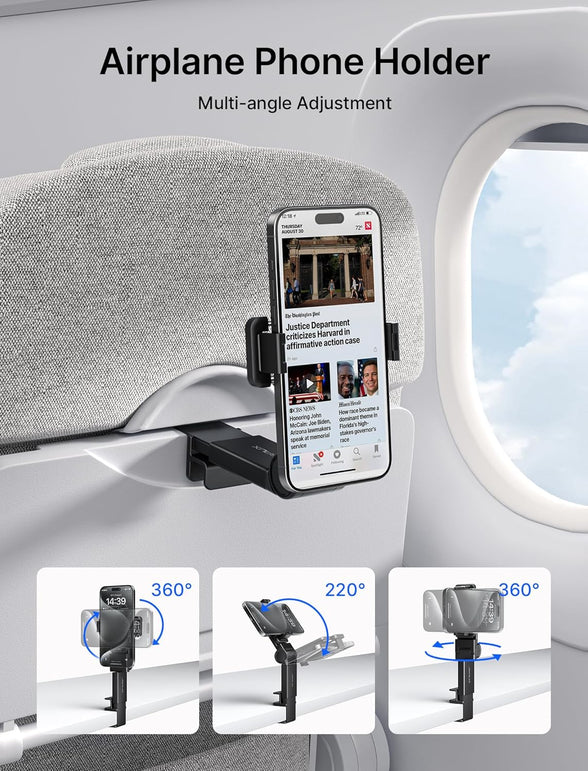 JSAUX Airplane Travel Essentials, Air-Plane Phone Holder, Flying Essentials