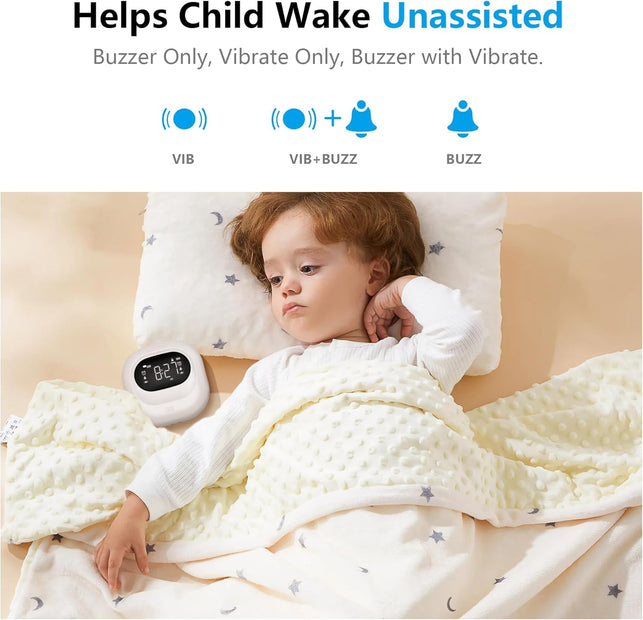 Vibrating Alarm Clock for Heavy Sleepers, Rechargeable Battery Operated Bed Shaker under Pillow, Vibration Adjustable, Wireless,Dual Alarms,Backlight Travel Portable Digital Clock for Hearing-Impaired