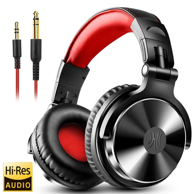 Oneodio Pro 10 Wired Headphones over Ear Hi-Res Audio Wired Headset with Microphone Studio DJ Stereo Headphones 3.5Mm/6.35Mm