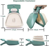 Jondarla Pooper Scooper, Portable and Handheld Size for Walking Large and Small Dogs outside Yard or Travel Outdoors, Pup Poop Scoop with Container and 30Pcs Pet Waste Bag Attachment