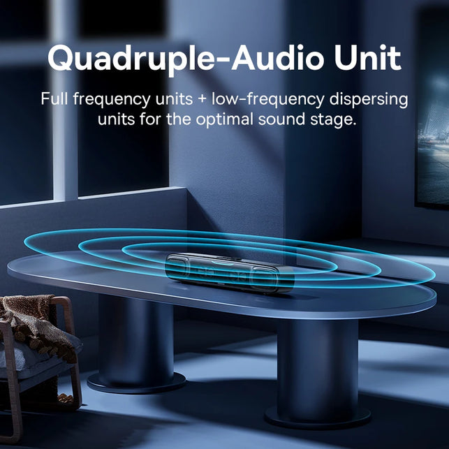 Baseus DS10 Desk Mini Soundbar Speaker Bluetooth 5.3 Triple-Mode Audio 3D Soundscape Surround Subwoofersound Box for Laptop PC