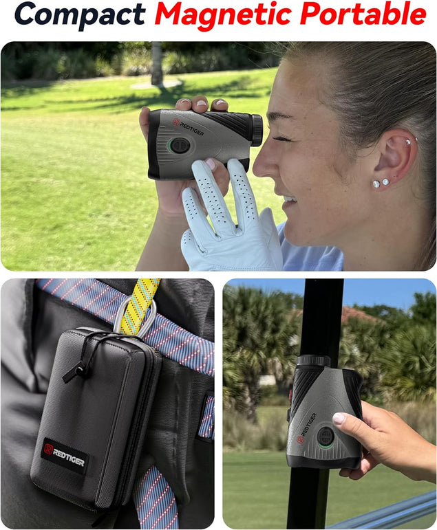 REDTIGER 1200 Yards Golf Range Finder with Slope, 7X Magnification