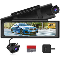 PORMIDO 4K Mirror Dash Cam, Front and Rear View Mirror Camera 11