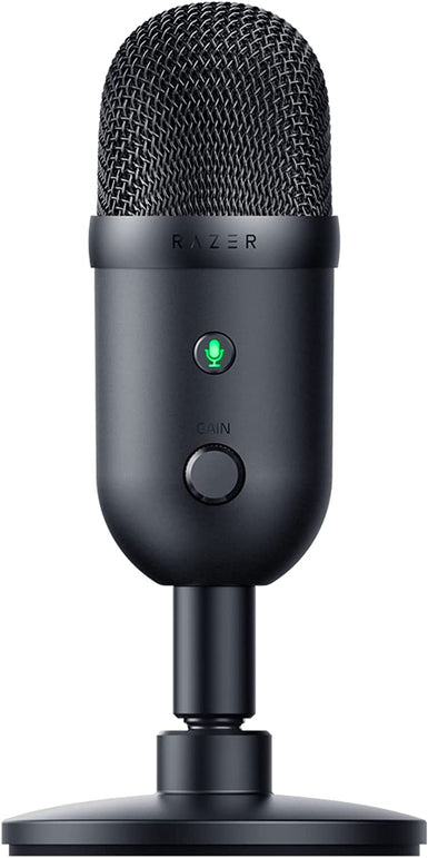 Razer Seiren V2 X USB Condenser Microphone for Streaming and Gaming on PC: Supercardioid Pickup Pattern - Integrated Digital Limiter - Mic Monitoring and Gain Control - Built-In Shock Absorber