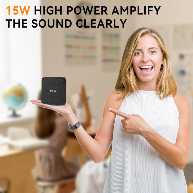 Portable Voice Amplifier with Wired Microphone Headset, Rechargeable PA System Speaker Personal Microphone, Speech Amplifier Power Amplifiers Loudspeaker for Teachers/Metting/Tour Guide