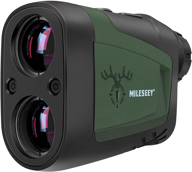 Mileseey Laser Rangefinder Hunting 900Yards, Angle Horizontal & Vertical Distance, Scan Mode, Speed, Accurate, 6X Magnification Archery Rangefinder, Rain Mode in Rain and Fog, Hardcase