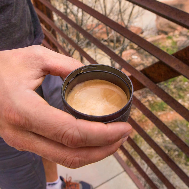 WACACO Minipresso GR, Portable Espresso Machine, Compatible Ground Coffee, Hand Coffee Make, Travel Gadgets, Manually Operated, Perfect for Camping