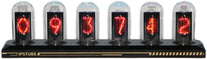 Nixie Tube Clock Glow Tube Clock IPS Color Screen Digital Clock DIY Analog Digital Tube Wifi Time Desktop Desktop Digital Clock Decoration Gift (H401)