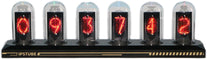 Nixie Tube Clock Glow Tube Clock IPS Color Screen Digital Clock DIY Analog Digital Tube Wifi Time Desktop Desktop Digital Clock Decoration Gift (H401)