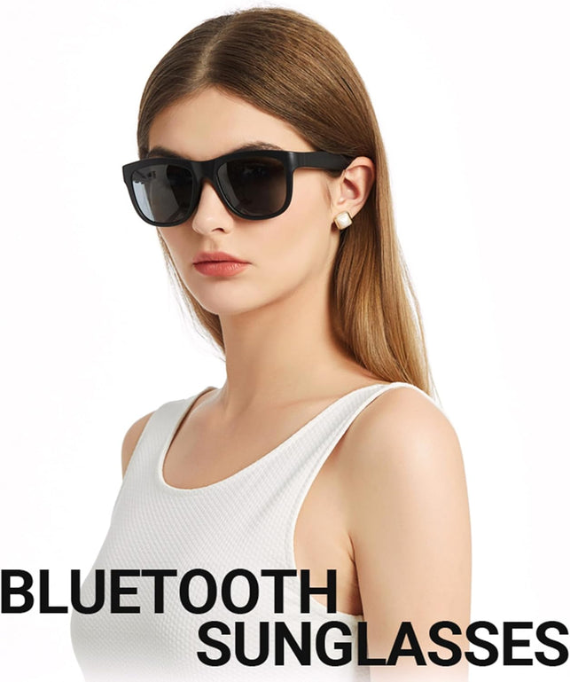 GS01 Smart Bluetooth Sunglasses, Audio Sunglasses with Speaker, UV400 Polarized Lens, Open Ear Music, Touch Control