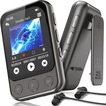 32GB Clip MP3 Player with Bluetooth 5.3, Speaker & 2″ HD Touchscreen