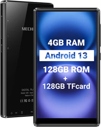MECHEN 256GB Wifi MP3 Player with Bluetooth, Android 13 and Wi-Fi Streaming, 5
