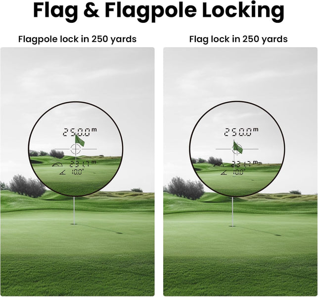 Mileseey Golf Range Finder with Slope On/Off,1000 Metres,±0.5M Accuracy,Flag Lock with Vibration, Magnification,Scan Measurement for Golfers