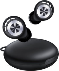 Ear Plugs for Sleeping 50Db Earplugs Noise Cancelling Ear Plugs for Noise Reduction Concerts Soft Reusable Silicone Earplugs for Snoring Side Sleepers Shooting Airplanes with 7 Eartips Case Black