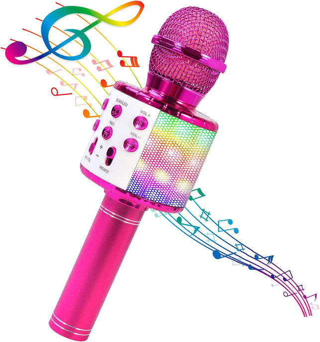 Bluefire 4 in 1 Handheld Karaoke Microphone Portable Karaoke System(Purple)