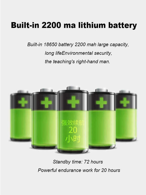 Portable Amplifier, Rechargeable Teacher Microphone, Mini Amplifier System, Classroom Microphone, Tour Guide, Yoga Outdoor