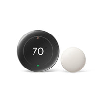 Google Nest Learning Thermostat (4Th Gen) with Nest Temperature Sensor (2Nd Gen) Polished Silver - Energy Saving Smart Thermostat with Adaptive Eco - Works with Alexa and Google Home App - Polished Silver