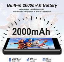 80GB MP3 Player with Bluetooth and Wifi, SWOFY M503Pro Mp3 & Mp4 Music Player with Spotify, Amazon Music, Deezer, Audible,Play Store, 4.0" Touch Screen with Speaker, FM Radio, up to 512GB Black