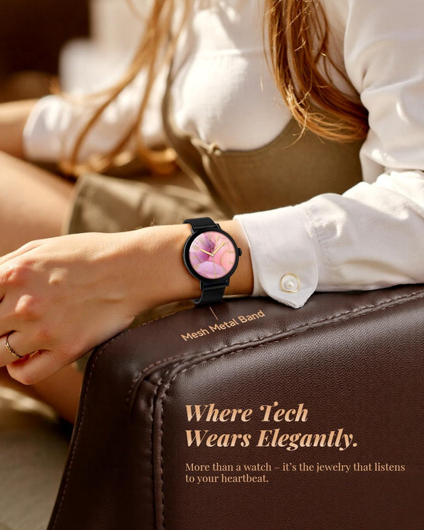 TOOBUR Smart Watch for Men Women, Fitness Tracker for Android & Ios, Black