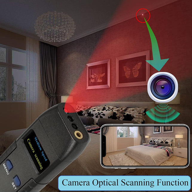 KAXYUYA anti Spy Detector Hidden Camera Detectors RF Detector Bug Detector Bug Sweeper GPS Tracker Detector Listening Device Detector Spy Camera Finder Detector for GPS Tracking Camera