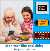 KLIM K2 Mobile Film Scanner 35Mm - Positive & Negative Conversion - Photo Scanner - Essential 35Mm Film Developing Kit for Home Use