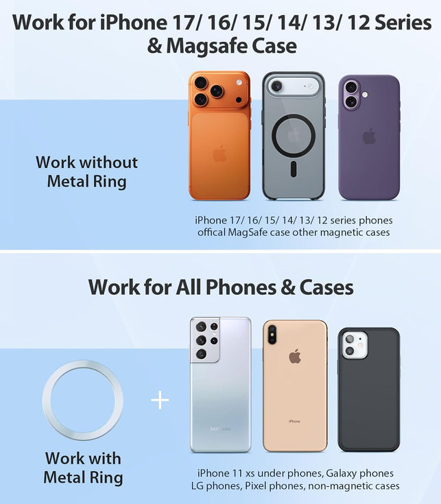 VICSEED Magnetic Phone Holder for Car [Strongest Magnet Power] Magnetic Phone Mount 360° Adjustable Air Vent Magsafe Car Mount Fit for Iphone 14 13 12 Pro Max plus Mini Magsafe Case All Phones