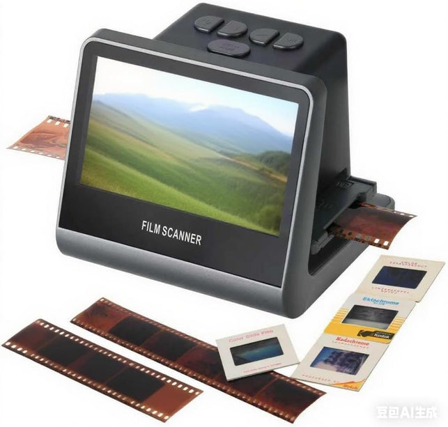22MP Film and Slide Scanner with 5” LCD Screen, Convert Negatives & Slides 35Mm, 126, 110 Film to High Resolution JPEG Digital Photos (Large)
