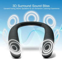 Homespot JY508 Wireless Neckband Speaker - 3D Stereo Sound, 12 Hrs Play Time, Low Latency for Gaming/Tv, Type-C Quick Charging, Wearable Speaker for Home, Office, and Outdoors