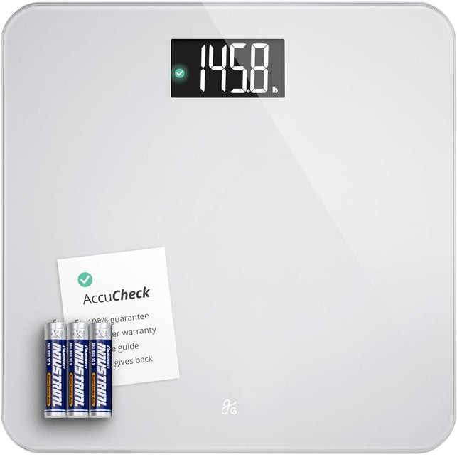 Accucheck Digital Body Weight Scale from Greater Goods, Patent Pending Technology (Ash Grey)