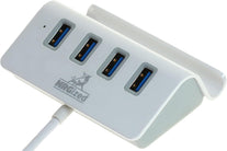 Artix M-325 USB 3.0 4-Port Portable Hub w/ Stand 2-Foot USB 3.0 Cable