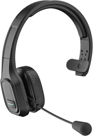 COMEXION Trucker Bluetooth Headset V5.0, Wireless Headset with Noise Canceling&Mute Microphone for Cell Phones, On Ear Bluetooth Headphone with Wireless&Wired Mode for Trucker, Home Office, Skype