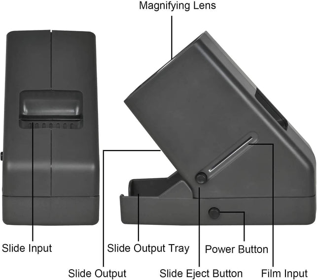 Digitnow!35Mm Slide and Film Viewer, 3X Magnification LED Lighted Illuminated Viewing,Usb Powered/Battery Operation-For 35Mm Slides & Positive Film Negatives(4Aa Batteries Included)