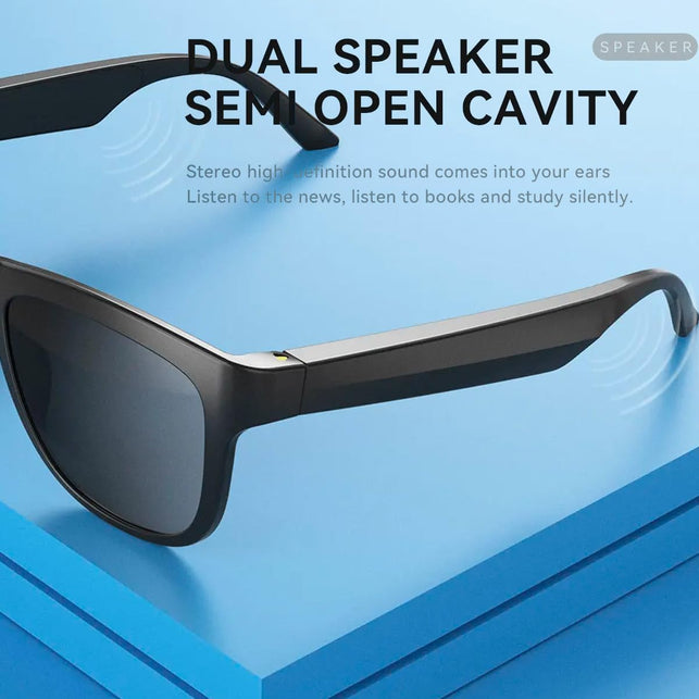 GS01 Smart Bluetooth Sunglasses, Audio Sunglasses with Speaker, UV400 Polarized Lens, Open Ear Music, Touch Control