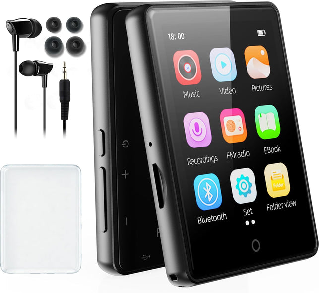 64GB MP3 Player with Bluetooth 5.3,Portable MP3 Player with Speaker for Kid