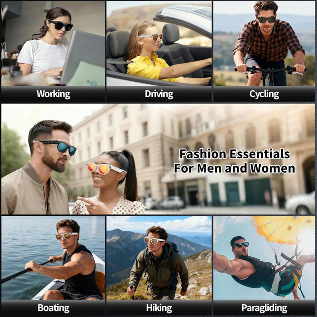 AI Smart Glasses with 1080P Camera and Real-Time Translation