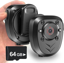 64GB Body Camera Police Civilians Patrol Portable Body Mounted Camcorder 1080P Night Vision 6 Hours Battery Life Audio Recording Wearable Video Recorder for Law Enforcement Indoor Outdoor Security