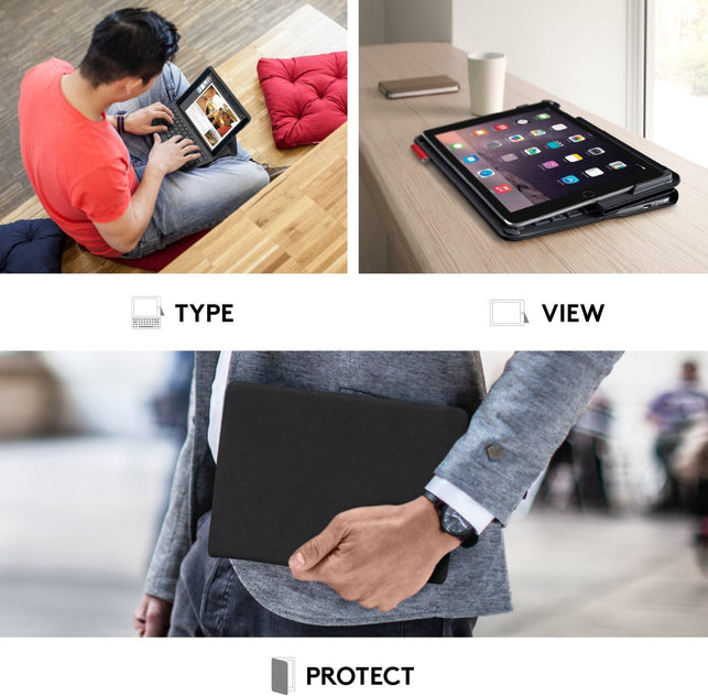 Logitech Type+ Protective Case with Integrated Keyboard for Ipad Air 2, Carbon Black