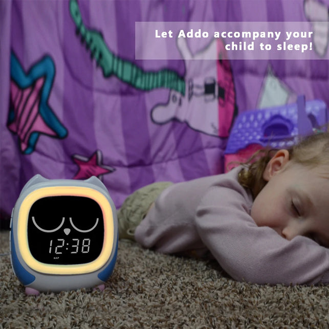 Kids Alarm Clock,Sunrise/Sunset Simulation Bedside Lamp Grow Children'S Clock Trainer Bluetooth Music Player,White Noise Machine