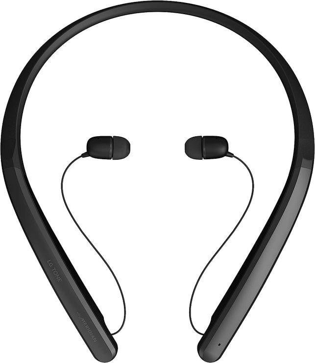 LG TONE Flex Wireless Bluetooth Stereo Neckband Earbuds HBS-XL7 - 32-Bit Hi-Fi DAC, Meridian Audio, Black