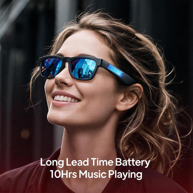 Oho Sunshine Bluetooth Audio Sunglasses, Lightweight Open Ear Sport Glasses, 10H Playtime,Water Resistant with Voice Control