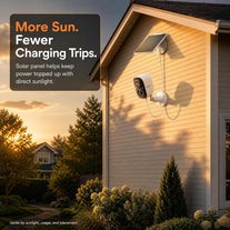 Dzees Solar Powered Security Camera Wireless Outdoor Wifi, 1080P Color Night Vision Outdoor Camera, Wireless Home Security Cameras System with Solar Panel, Spotlight/Alarm, AI Detection, 2-Way Talk