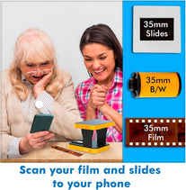 KLIM K2 Mobile Film Scanner 35Mm + New + Positive & Negative Scanner + Slide Scanner + Photo Scanner + 35Mm Color Film Developing Kit Essential + Your Own 35Mm Film Developing Service at Home