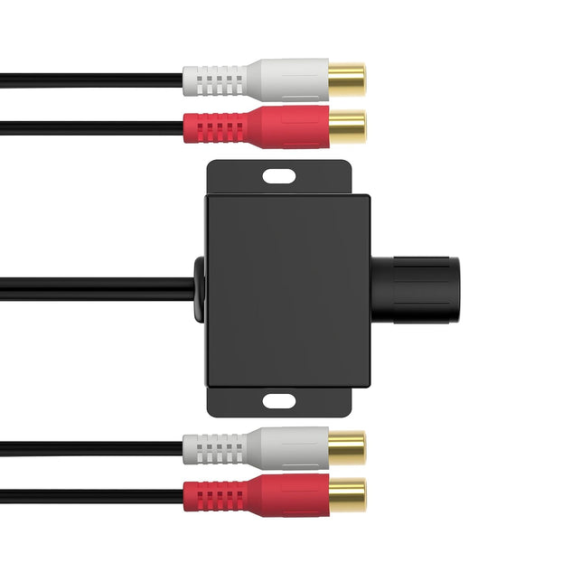 CHELINK Universal Car RCA Remote Amplifier Level Controller RCA Bass Knob Sub Amp Volume Control Cable