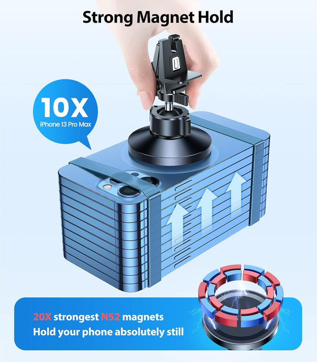 VICSEED Magnetic Phone Holder for Car [Strongest Magnet Power] Magnetic Phone Mount 360° Adjustable Air Vent Magsafe Car Mount Fit for Iphone 14 13 12 Pro Max plus Mini Magsafe Case All Phones