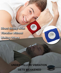 Coolfire Vibrating Alarm Clock - Silent Alarm Wristband Vibrating Alarm Watch. Silent Wrist Shock Alarm Clock. Vibration Alarm Bracelet Deep Sleeper & Vibrate Alarm