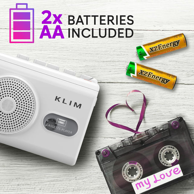 K9 Cassette Player, Portable Recorder with Built-In Speaker and Microphone